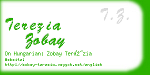 terezia zobay business card